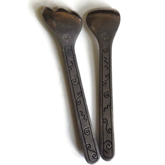 Reggae Wilton Armetale Salad Serving Set/ Fork and Spoon - Picture 4 of 5